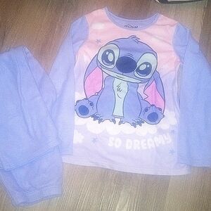 Girls Pajamas 10/12 Disney Stitch in Purple and Pink new w.o tag
